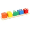 Montessori Wooden Sorting Toys Toys Puzzle para niños pequeños y niños preescolares de habilidad para motor fino durante 1 año