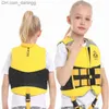 Life Vest Boje Childrens Chloropren Gummi -Lebensjacken Schnorcheln Westen Jungen Surfen Badeanzüge schwimmende Badeanzügeq240412