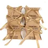 Geschenkverpackung 10/20pcs Herr Mrs Pillow Papier Süßigkeiten Kisten Hochzeit Snack Verpackungsbox Geschenke für Gäste Zubehör