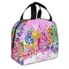 Smile Precure Anime Isolierte Lunchbeutel Thermaltasche Glitzer Kraft Yayoi Miyuki Nao Reika Akane Große Lunchbox -Tasche Food Bag