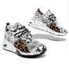 Lacet Up Single 2024 AUTOMNE NOUVEAUX SOLE LEOPARD PRINT PLAT FLATESD CASCOST SPORTS SHOAUS