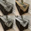 Lace Tea Table Europe TV Cabinet Tablecloth Pendant Tassel Dresser Dust Cover Wedding Dining Table Christmas Birthday Wedding