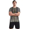 2024 Stripe verticale masculine T-shirt à manches à manches courtes à manches courtes à manches courtes Men de luxe Men de luxe à manches courtes Hip Hop Street Vêtements Top Shorts Casual Casuals DDTX154