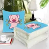 Blankets 2024 Fashion Household Goods Cartoon Cute Office Nap Warm Pillow Quilt Foldable Air Conditioner Portable Blanket