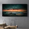 Плакат Sea Sunset Poster Prints Canvas Painting Wall Art Pictures для гостиной холст в помещении украшения декоративное Cuadros2389