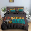 Bedding Sets Kids gamepad Conjunto para meninos garoto Twin Consolador Duvet Botões de ação coloridos Quilt Impresso Microfiber macio