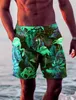 Shorts pour hommes Swim Trunks DrawString Leaf Flamingo graphiques rapides secs courts décontractés Hawaiian microélastique 240412