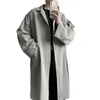 Men's Trench Coats Wrinkle-resistant Men Coat Stylish Lapel For Breathable Solid Color Spring Autumn Jacket