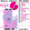 Batterilim klistermärke för iPhone 11 12 13 14 15 Pro Max Mini X XR XS Original Double Tape Pull Trip Lim Strip Telefonklistermärken