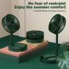 Electric Fans Mini Desktop Foldable Fan Portable Charging Home 3 Gear 2000mAh Electric Fan Adjustable Air Conditioner Cooling Fan Phone Holder