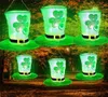 Party Hats Green Shamrock Hat Irish Festival Cap St Patricks Day Tophat Headbonad Favors Dekorationer Rekvisita för Holiday7548724