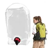 Water Bottles Storage Bag 5.5L Large Capacity Foldable Container Transparent Outdoor Multifunctional Leakproof Easy