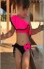 SFIT Summer Baby Girls Bikini Set Two Pieces Swimsuit Family Matching Mother Swimwear Beach Ruffle Bow Costume Bathing Suit New9694021