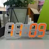 Horloges murales 3D LED Corloge numérique Lumineuse mode multifonction Mode de nuit Glow Creative USB plug In Electronic
