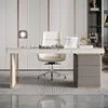 Lekkie luksusowe kamienne biurko włoskie proste nowoczesne minimalistyczne designerskie biurko dom jasny kamienny talerz komputerowy biurko