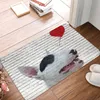 English Bull Terrier Banksy Style Doormat Non-Slip Kitchen Bathroom Mat Bedroom Balcony Door Floor Entrance Carpet Rug