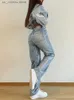Frauen Jeans Taruxy gewaschener Druck hoher Taille Jeans Frauen Mode Basic Baggy Long Hose für Frauen Strt Cargo Slouchy Jeanshose Frau T240412