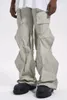 Pantalon de pantalon pour hommes High Street Portez un pantalon de vadrouille de style Bell-Bottom de la marque de mode lâche 3D