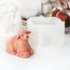 3D klęczące owiec silikonowe formy świecy DIY Candle Mydła Ręcznie robione betonowe gliny gipsowe żywice żywiczne epoksydowe domowe prezenty rzemieślnicze
