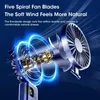 Electric Fans 2024 Electric Fan 5 Speed Wind Cooling Hand Fan Portable Mini Usb Mini Pocket Rechargeable Handheld Fan with Hook