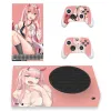 Autocollants anime mignon girl skin autocollant sticker couvercle pour la console Xbox Series S et 2 contrôleurs Série Xbox Slim XSS Skin Sticker Vinyl