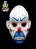 Volwassen Joker Clown Bank Robber Mask Mask Dark Knight Costume Halloween Masquerade Party Fancy Resin Mask 6222335