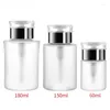 Opslagflessen manicure press pomp reiniger fles nail art lege container dispenser acryl Poolse gel remover herbruikbaar