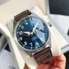 Pilot IWC MARK IW XVIII AAA A Quality Watch mm Mens Automatic Mechanical Movement with Gift Box Leather Band utomatic C