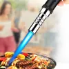 New Pen Style Metal Windproof Direct Torch Butane Without Gas Lighter Suitable for Barbecue Cigar Outdoor Camping Men's Tools