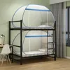 Mosquito fondo pieno Mosquito Portable pieghevole Portable Singledoor Dormitory House Homehold Single Letto 240407