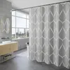 Rideaux de douche 180 x 180 cm Ensemble imperméable avec 12 crochets Baignoire à séchage lavable épaissis pour salle de bain