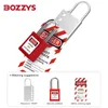 Bozzys met het label Steel Lockout HASP met 6-holes en haak om een enkele lockout te beveiligen