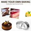 Bakvormen AT35 4/6/8/10 inch cake mal Verwijderbare bodemvormgereedschap Cilindrische lade Bakery Tools