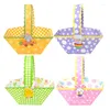 Geschenkwikkeling 24/48PCS Happy Easter Basket Bag Jungle Safari 3d Carrot Sheep Gunsten eieren verpakkingsgeschenken Dozen feestartikelen