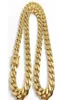 fine 18K Gold Plated chain jewelry Stainless Steel High Polished Miami Cuban Link Necklace Men Punk 15mm Curb Double Safety Clasp 1614370