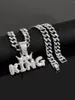 Pendant Necklaces Gorgeous Crown KING With A Stylish Cuban Chain - Make Statement!