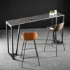 Nordic Minimalist Bar Table Design moderne Countertop Party Art Counter Counter High Long Tavoli da Pranzo Lounge Furniture