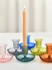 Soportes de velas CONTINEDO DE VILLA CREATIVO Glass Gold Ramadan Candelador Decoración del hogar 2024 Decoración de la habitación
