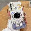 Étui du support de téléphone de placage de l'astronaute