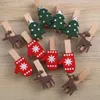 Cornici 30 pezzi decorativi clip decorative decorazioni per alberi natalizi per la cartella poverta di Natale cartone animato mini