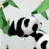 Mobiler# Baby Mobile Rattles Panda Doll Toy 0-12 månader för Baby Newborn Crib Bell Toddler Carousel Baby Education Toy Kids Gift Y240412