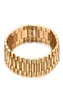 Chaîne de liaison Top Quality Gold Rempep Band Bracelet Bracelet Bracelet For Men Bijoux ajusté en acier inoxydable