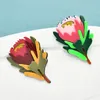 Broches de flores de belleza acrílica de Wulibaby para mujeres unisex de plantas de 2 colores Broch Pins Broch Pins Gifts