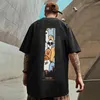 Y2k anime herr t-shirts överdimensionerade kläder hip-hop streetwear topps tee kort ärm tee sommar vintage bomull t-shirts 8xl 240409