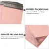 Torby do przechowywania 100 szt. Plastikowe koperty różowe torby kurierskie pakiet ekspresowy dostawa wstrząsu wstrząsowa wodoodporna wysyłka