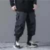 Spodnie 11 Bybb's Dark Hip Hop Winter Pole Harem Pants Men Streetwear Joggers High Street Pockets Male Streetwear Black Haruku WB029