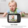 Baby moniteurs 720p Couleur de 3,5 pouces écran LCD Moniteur bébé Mobile WiFi Protection de sécurité Baby Monitor Vision nocturne SM935EC240412