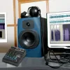 Mixer professionnel audio mélangeur 4 canaux Bluetooth Sound Mixing Console pour la maison karaoké KTV avec les effets sonores de la carte son USB