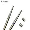 HYTOOS Carbide Cuticle Clean Nail Bit Cone Nail Drill Bits Electric Grinding Burr Manicure Drills Nails Accessories Tools