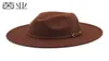 Kwiat szary wełniany kapelusz mężczyźni i kobiety fedora hat flat breatbrimmed hat su li cap8797683